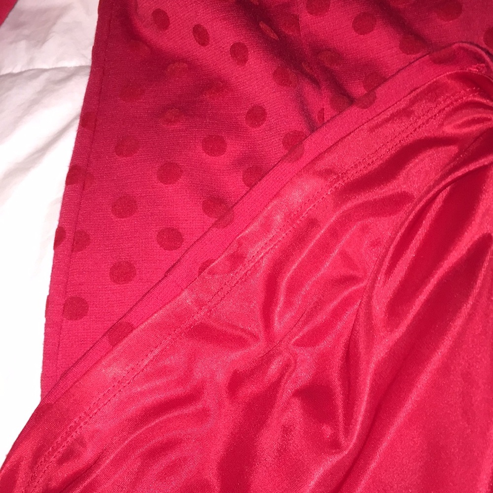 NWOT LC Lauren Conrad Red Polka Dot Dress Size 8 - Picture 4 of 8